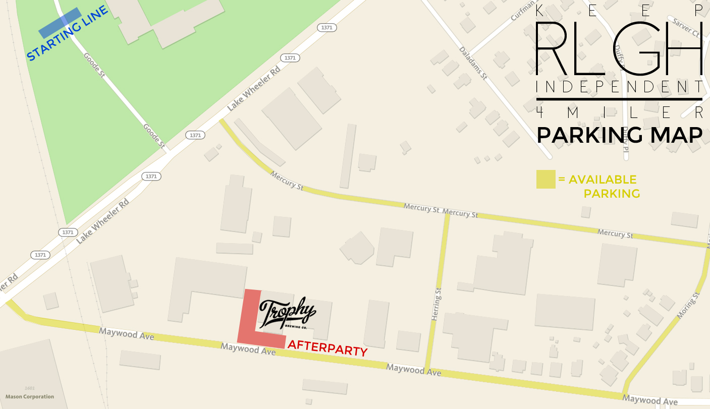 Parking map for Runologie Race Series