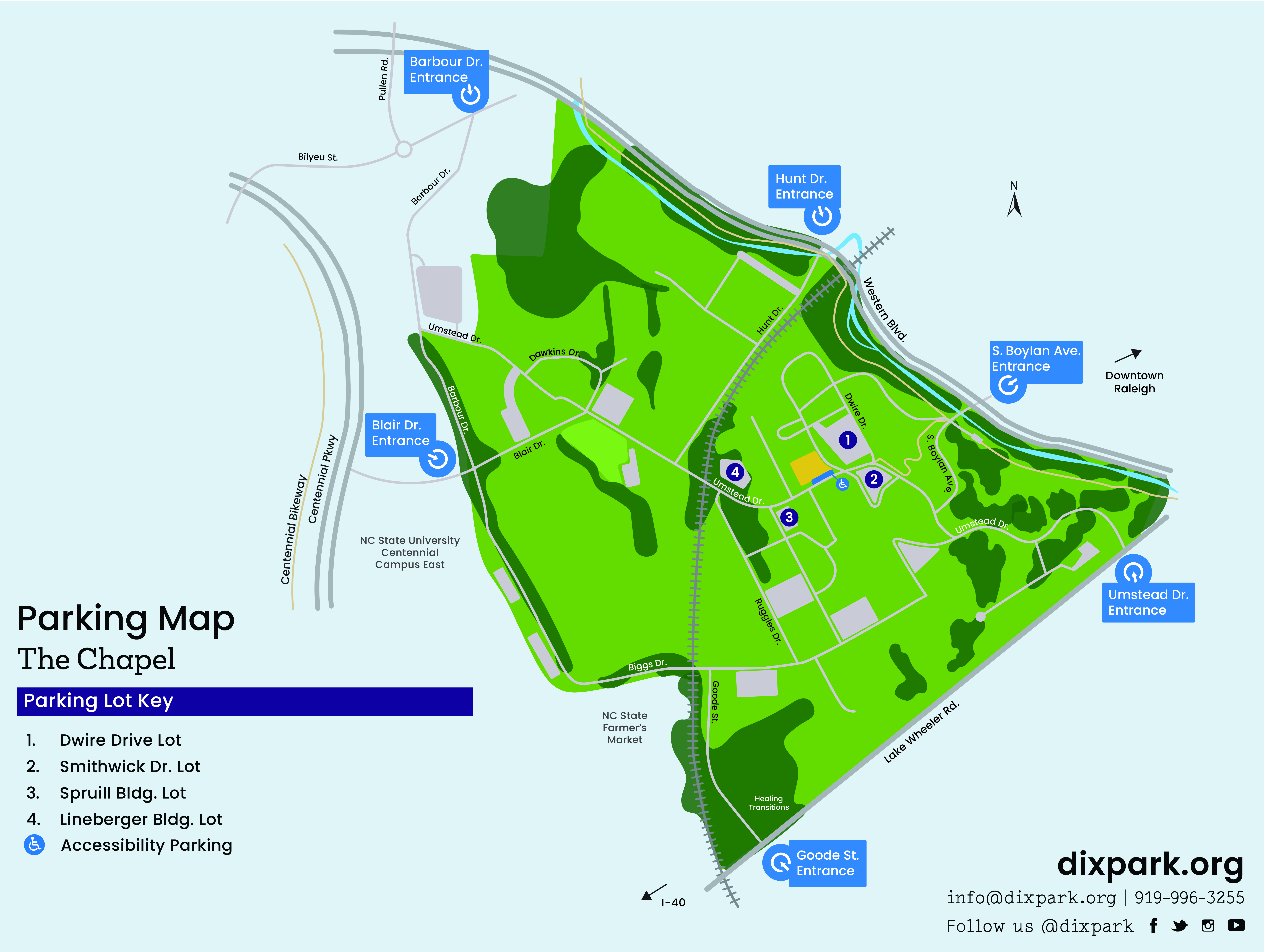 The Chapel Parking Map