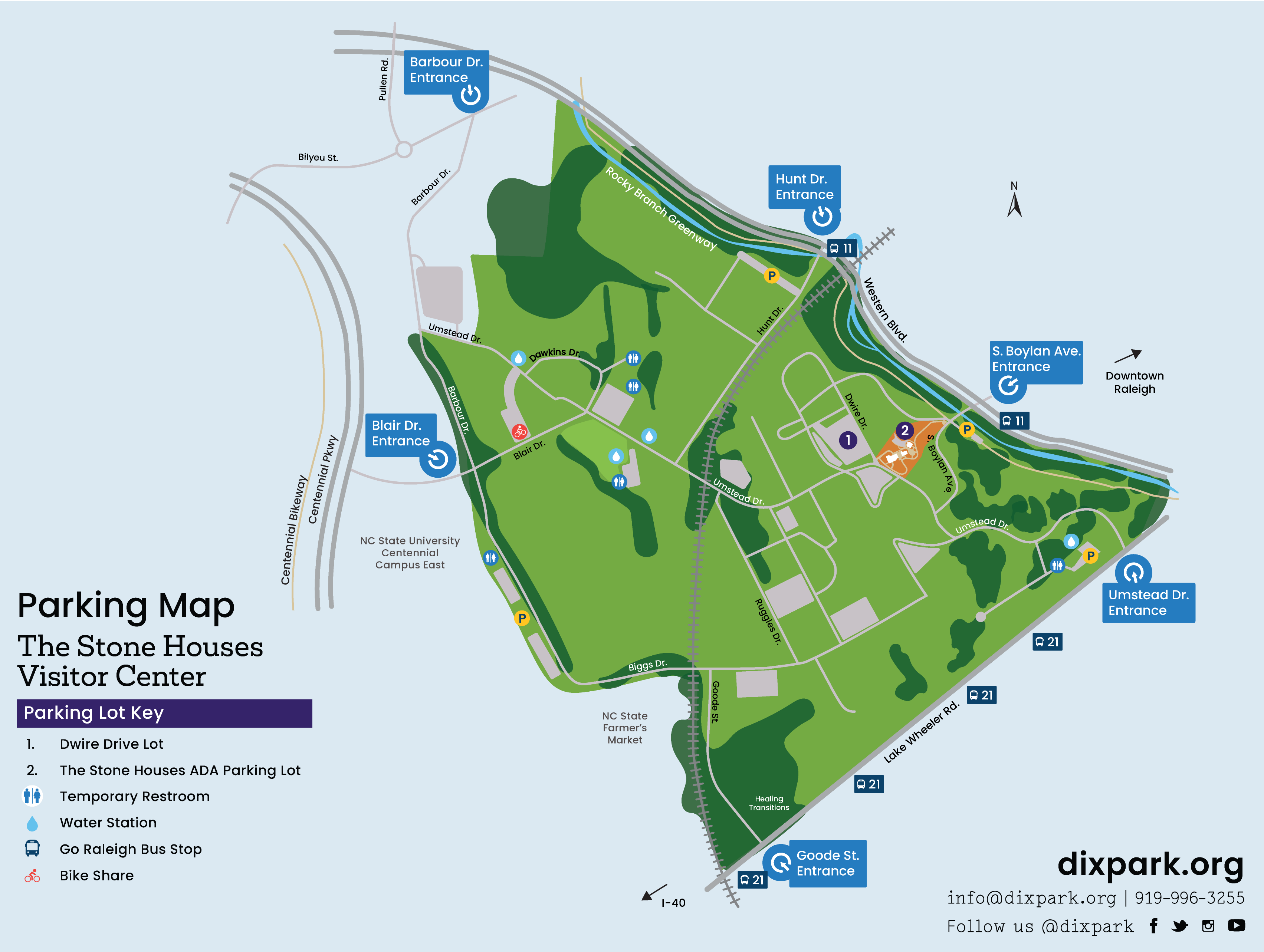 The Stone Houses Parking Map