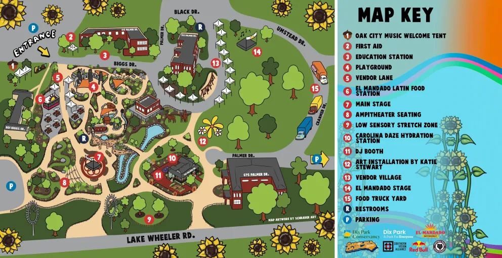 2025 End of Summer Block Party Event Map