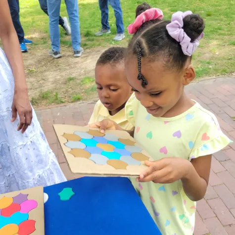 kids with patterns