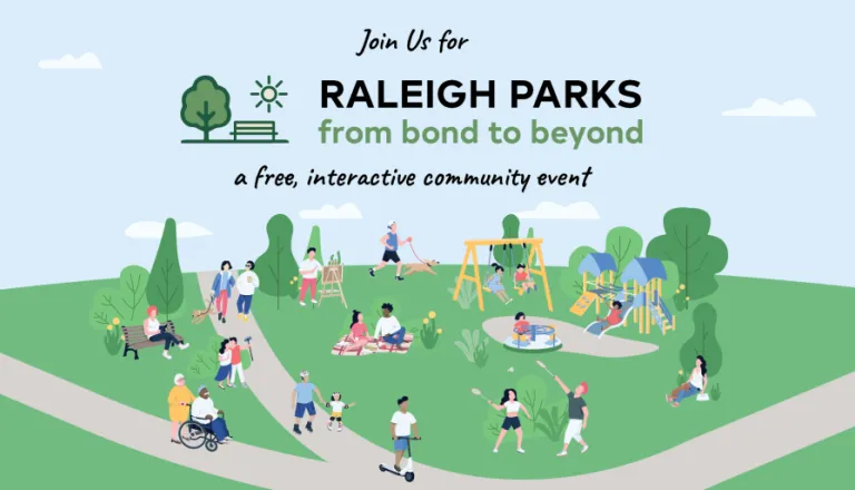 Raleigh Parks from Bond to Beyond event graphic