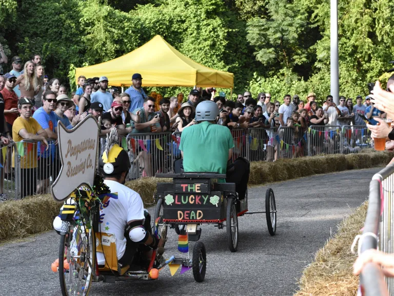 Kirby Derby downhill soapbox racer at Dix Park