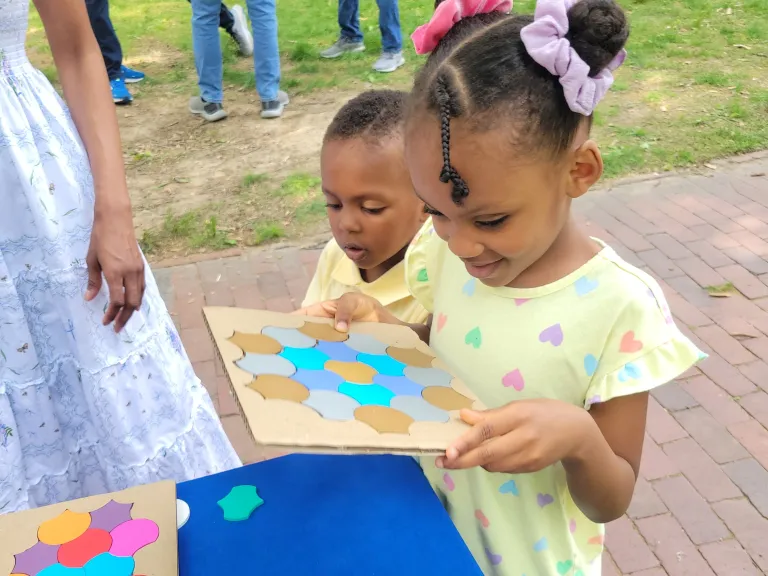 kids with patterns