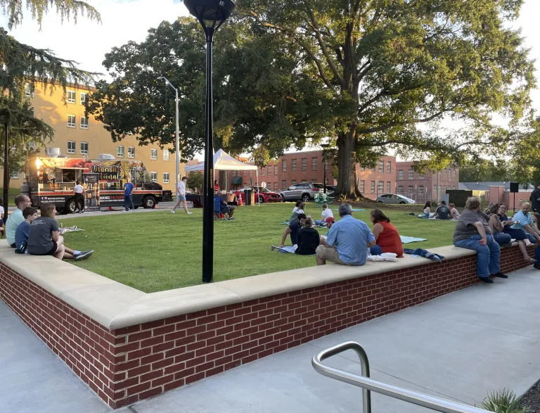 People on the Chapel Event Lawn