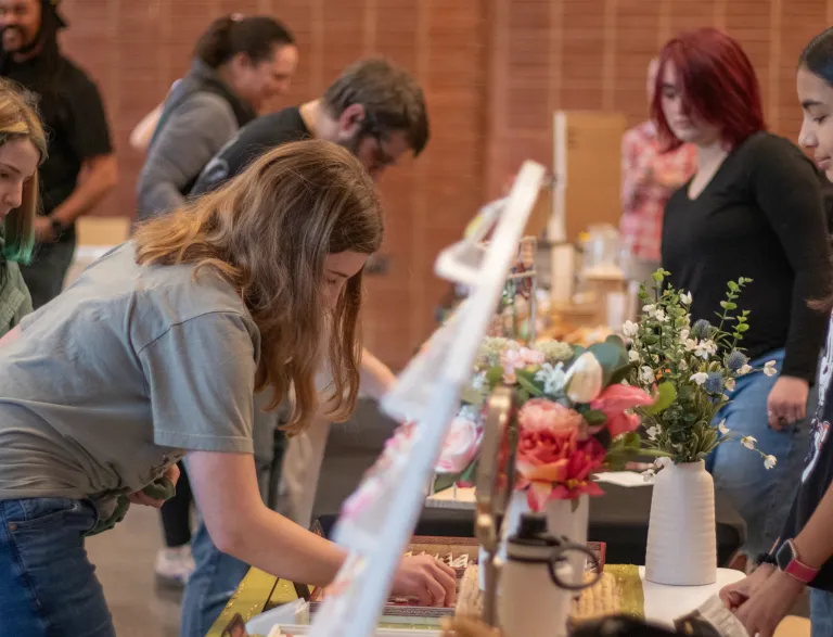 Young adults at the TeenSpace Vendor Market