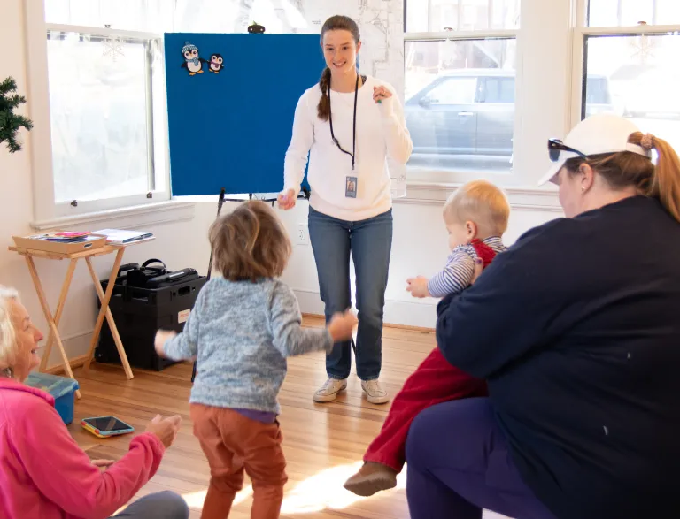 Children enjoying story time