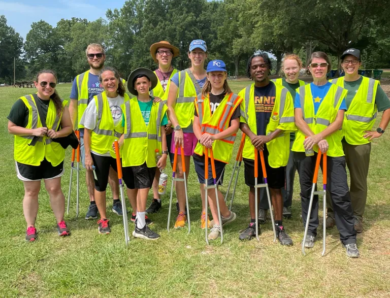 2023 Raleigh Parks Volunteers event clean up