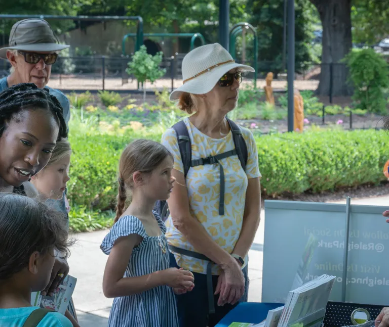 Park employees and visitors