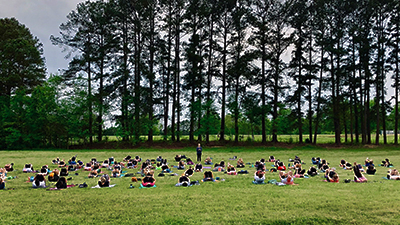 Yoga in the Park in Williams Field
