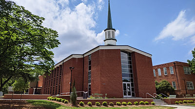 Greg Poole, Jr. All Faiths Chapel front exterior view